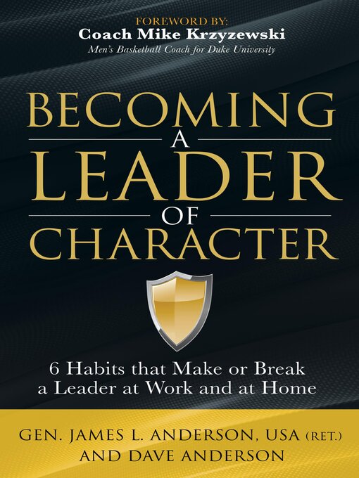 Title details for Becoming a Leader of Character by James L. Anderson - Available